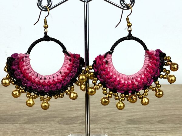PENDIENTES CROCHÉ CASCABELES - Imagen 3