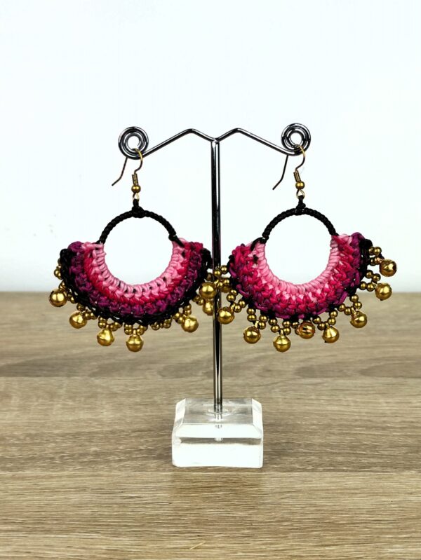 PENDIENTES CROCHÉ CASCABELES