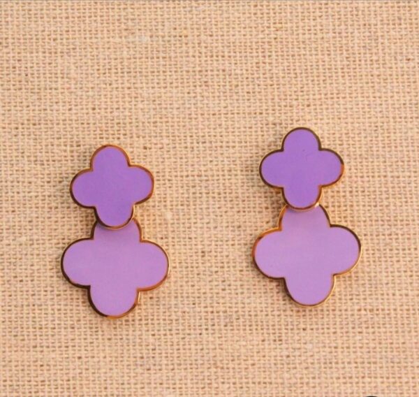 PENDIENTES ACERO FLOR