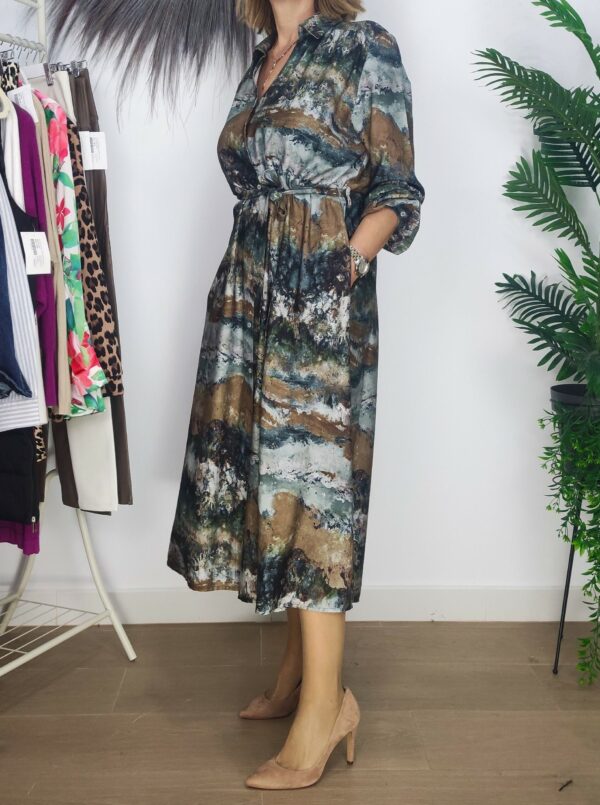 VESTIDO CAMISERO ESTAMPADO