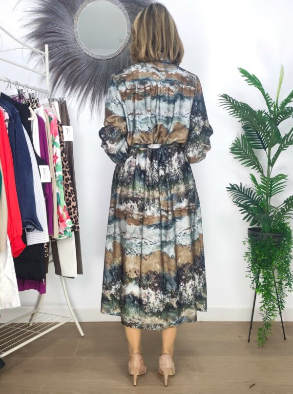 VESTIDO CAMISERO ESTAMPADO - Imagen 3
