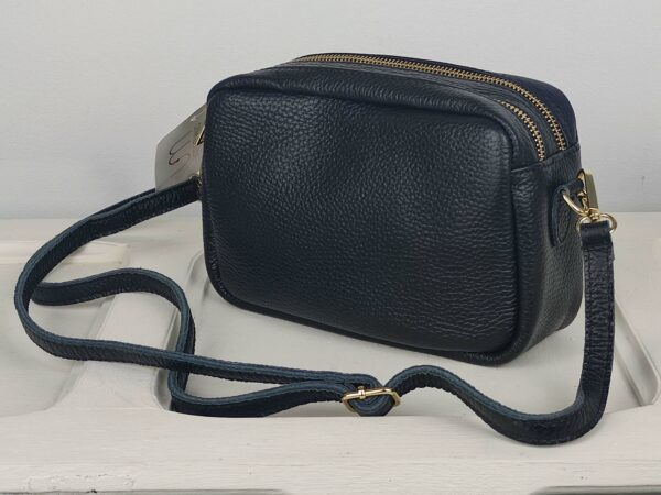 BOLSO BANDOLERA PIEL DOBLE CREMALLEWRA - Imagen 2