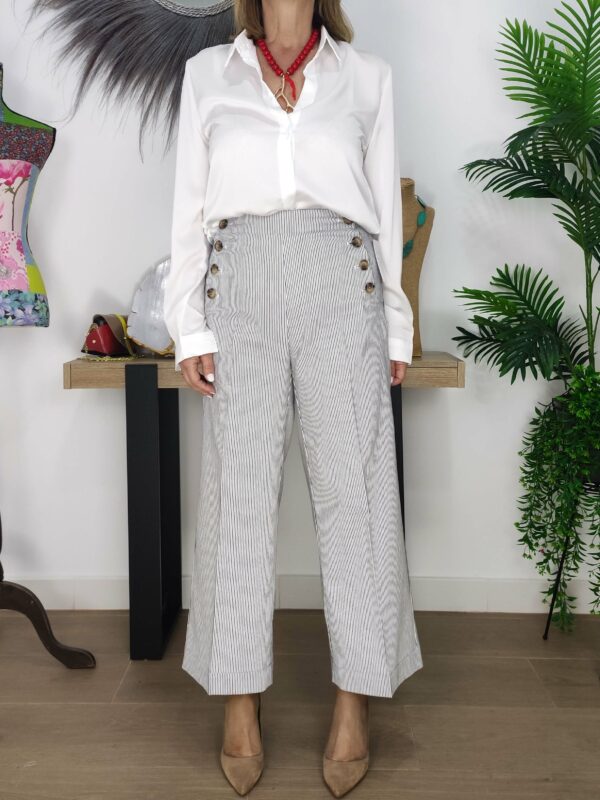 PANTALON CULOTTE DE RAYAS - Imagen 2