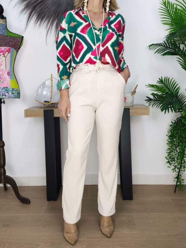 PANTALON FLUIDO HEBILLA - Imagen 2