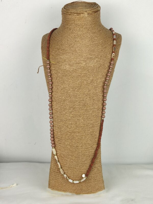 COLLAR COMBINADO CUENTAS NACAR Y RESINA - Imagen 2