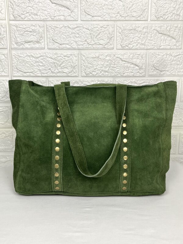BOLSO SHOPPER PIEL VUELTA TACHAS - Imagen 2