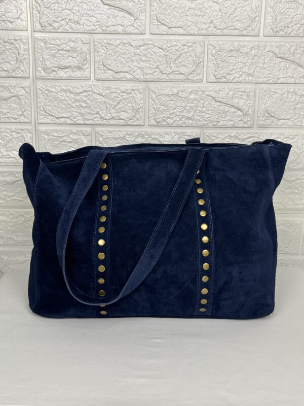 BOLSO SHOPPER PIEL VUELTA TACHAS