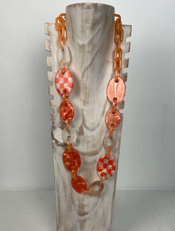 COLLAR LARGO RESINA VICHY