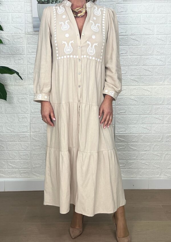 VESTIDO BORDADO CACHEMIR