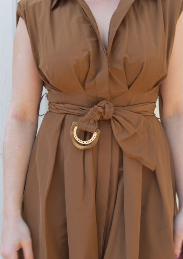 VESTIDO CAMISERO CINTURÓN HEBILLA - Imagen 2