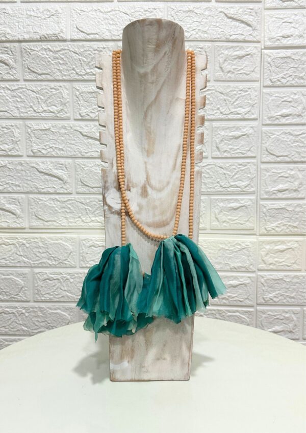 COLLAR DOBLE FLOR SEDA PEQUEÑA
