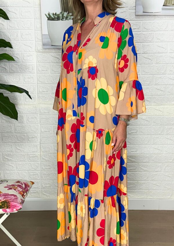 VESTIDO CUELLO MAO ÁGATA - Imagen 2