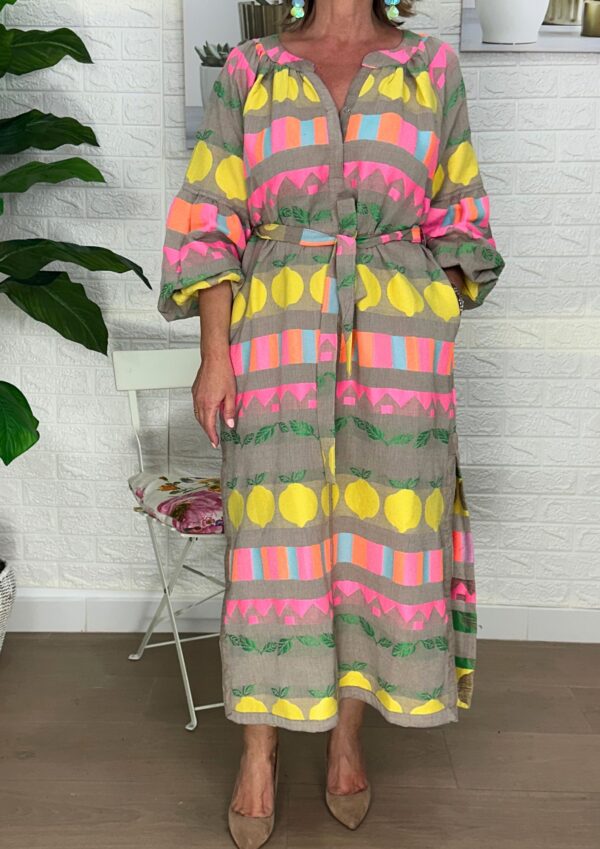 VESTIDO BORDADO BOHO FLUOR