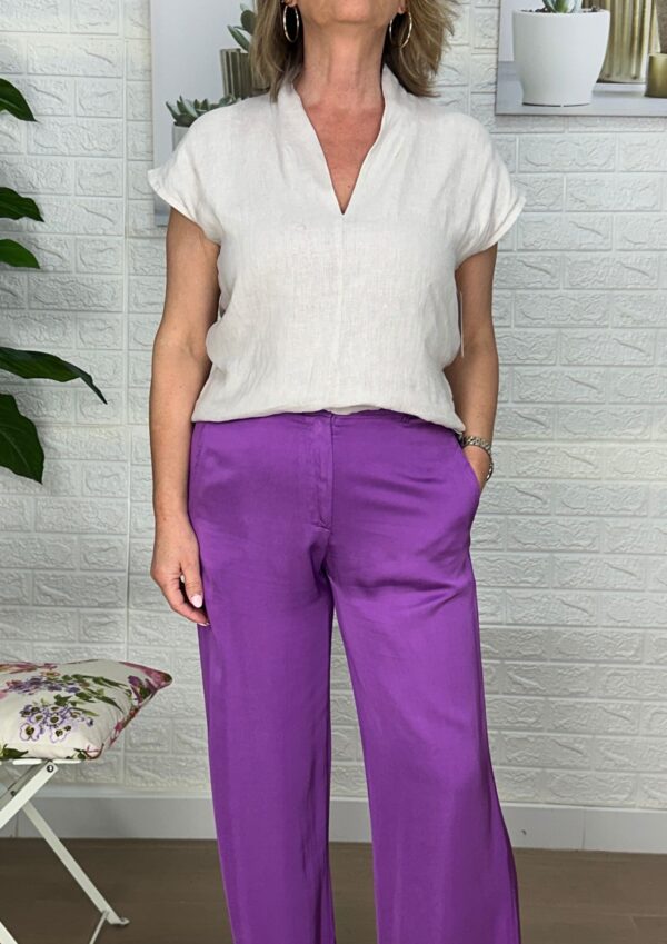 BLUSA LINO CORTA