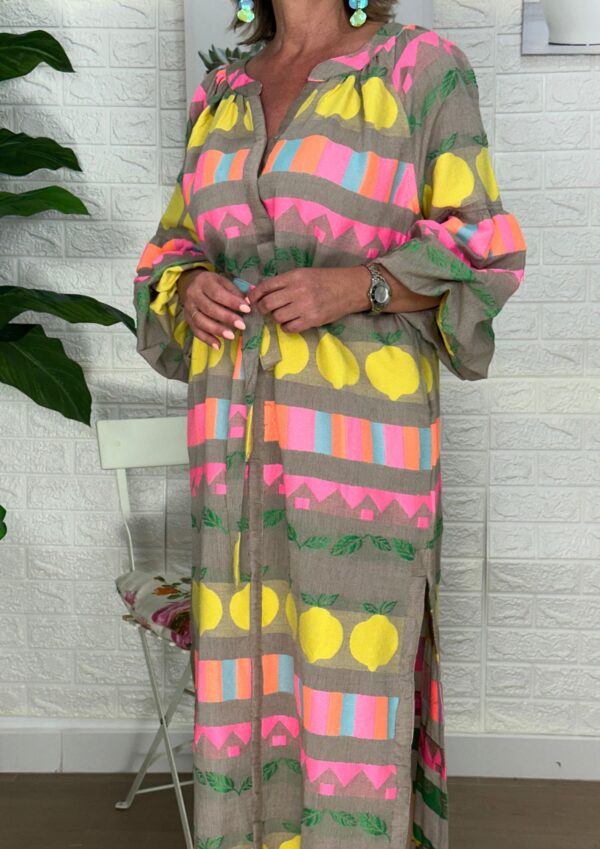 VESTIDO BORDADO BOHO FLUOR - Imagen 2