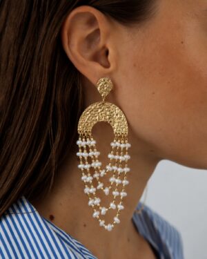 PENDIENTES HERRADURAS PERLAS