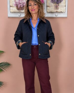 CHAQUETA ACOLCHADA CORTA BOLSILLOS